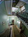 Interior decorative staircase in Metropol hotel in Moscow, Russia